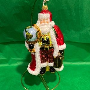 Handmade glass blown pinnacle peak ornament NWOT